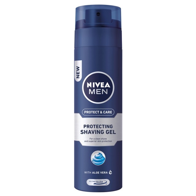 Gel de ras cu aloe vera Nivea Men Protect & Care, 200 ml