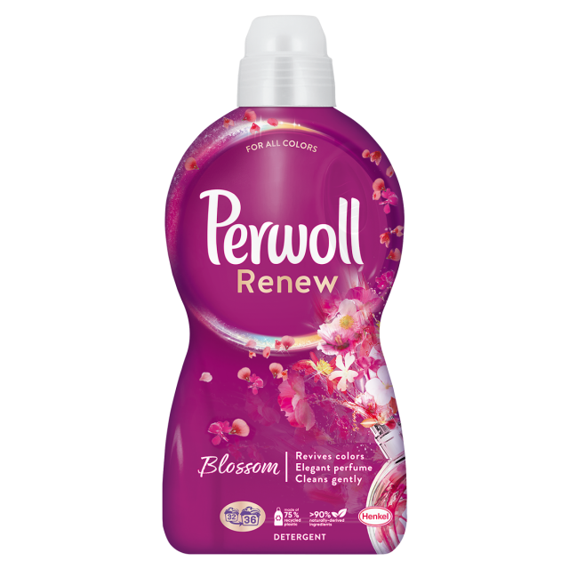 Detergent lichid Perwoll Renew Blossom, 36 spalari, 1,98L