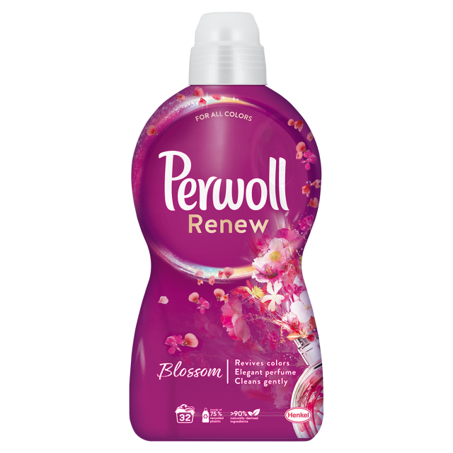 Detergent lichid rufe Perwoll Renew Blossom, 32 spalari, 1.92 l
