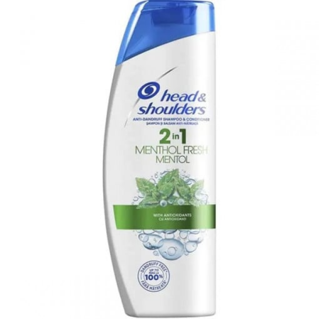Sampon anti-matreata Head & Shoulders 2 in1 Menthol Fresh 330 ml Sampon anti-matreata Head & Shoulders 2 in1 Menthol Fresh 330 ml
