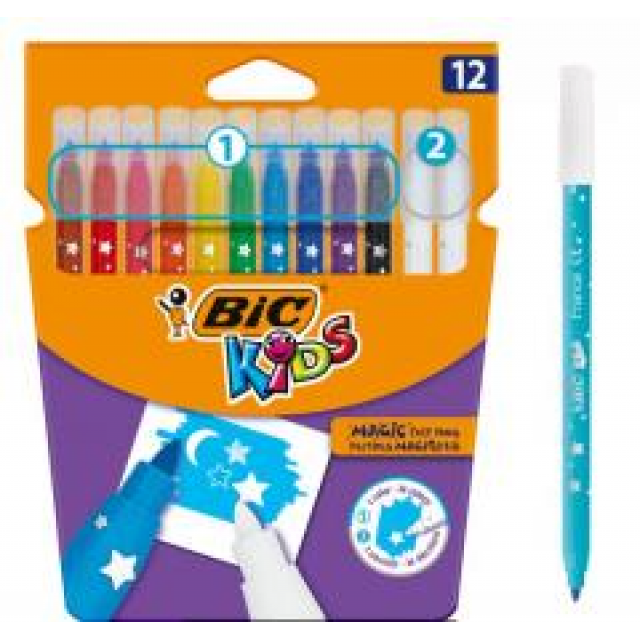Set 12 markere - Lavabile - Bic Colour and Erase Set 12 markere - Lavabile - Bic Colour and Erase