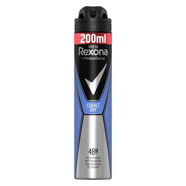 Deodorant spray Rexona Men Cobalt Dry, 200 ml