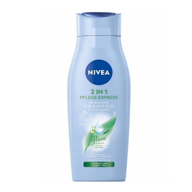 Sampon 2in1 pentru par Nivea Express Aloe Vera, 400 ml Sampon 2in1 pentru par Nivea Express Aloe Vera, 400 ml
