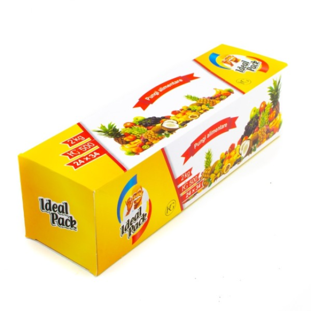 Pungi Alimentare Ideal Pack  Rola 2 kg  Pungi Alimentare Ideal Pack  Rola 2 kg