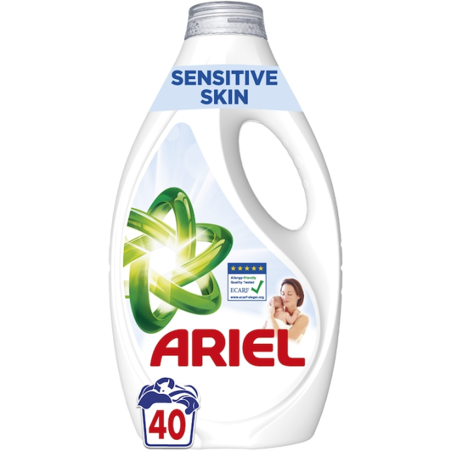 Detergent de rufe lichid Ariel Sensitive, 40 Spalari Detergent de rufe lichid Ariel Sensitive, 40 Spalari