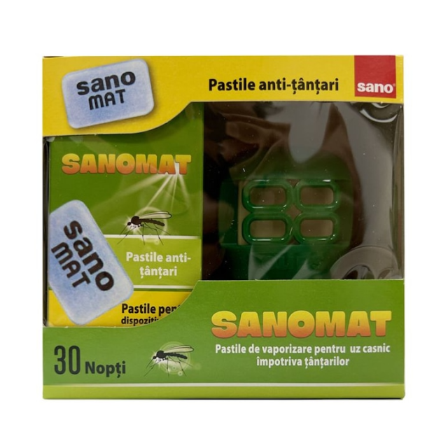 Aparat electric, SanoMat impotriva tantarilor cu 30 pastile 