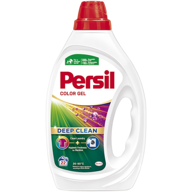 Detergent de rufe lichid Persil Deep Clean Color, 22 spalari, 0,990l Detergent de rufe lichid Persil Deep Clean Color, 22 spalari, 0,990l