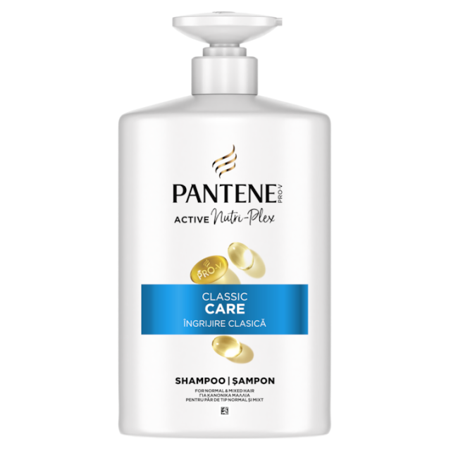 Sampon Pantene Pro-V Classic Clean pentru par normal, 800ml