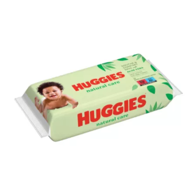 Servetele umede Huggies cu Aloe Vera Natural Care, 56 bucati Servetele umede Huggies cu Aloe Vera Natural Care, 56 bucati