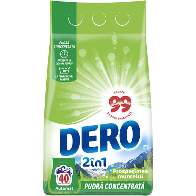 Dero Detergent Automat 2in1 Prospetimea Muntelui 40spalari 3kg  Dero Detergent Automat 2in1 Prospetimea Muntelui 40spalari 3kg