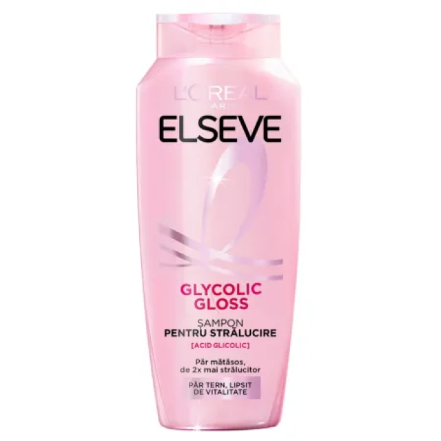 Sampon pentru stralucirea parului Eleseve Glycolic Gloss 250 ml 