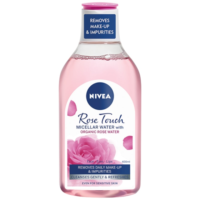 Apa micelara Nivea Rose Touch cu apa organica de trandafiri, 400 ml Apa micelara Nivea Rose Touch cu apa organica de trandafiri, 400 ml