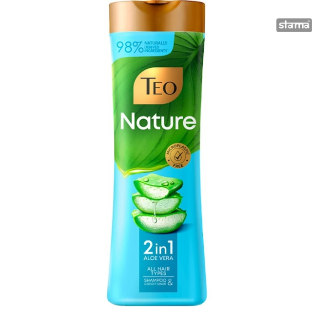 Sampon 2 in 1 Teo Nature Aloe Vera 350 ml Sampon 2 in 1 Teo Nature Aloe Vera 350 ml
