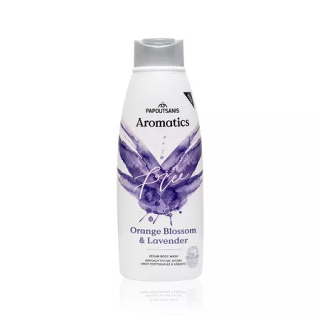 Gel de dus Aromatics cu parfum de flori de portocal si lavanda Free 600 ml 