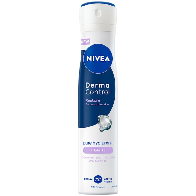 Deodorant NIVEA Derma Control Restore, protectie 72 de ore, 200 ml Deodorant NIVEA Derma Control Restore, protectie 72 de ore, 200 ml