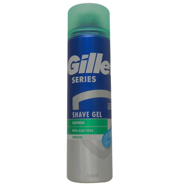  Gel de ras cu aloe vera pentru ten sensibil Gillette Series Sensitive 200ml