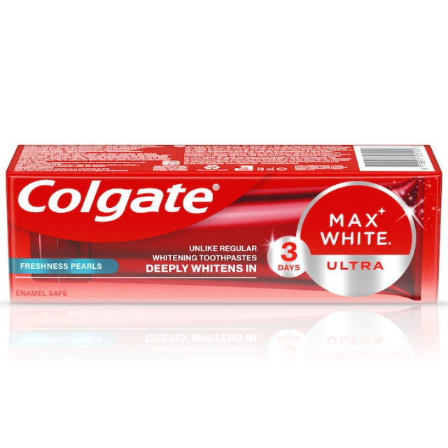 Pasta de dinti Colgate Max White Ultra Freshness Pearls pentru albire, 50 ml