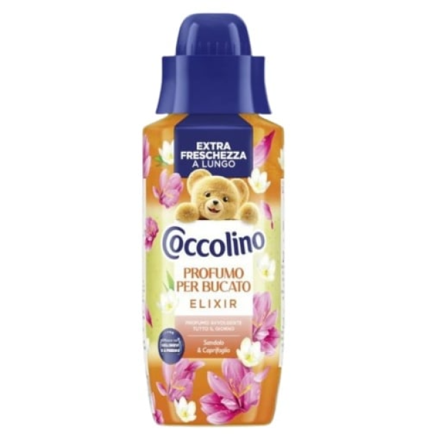 Parfum de rufe cu microperle Coccolino Profumo Elixir Sandalo & Caprifoglio 342 ml