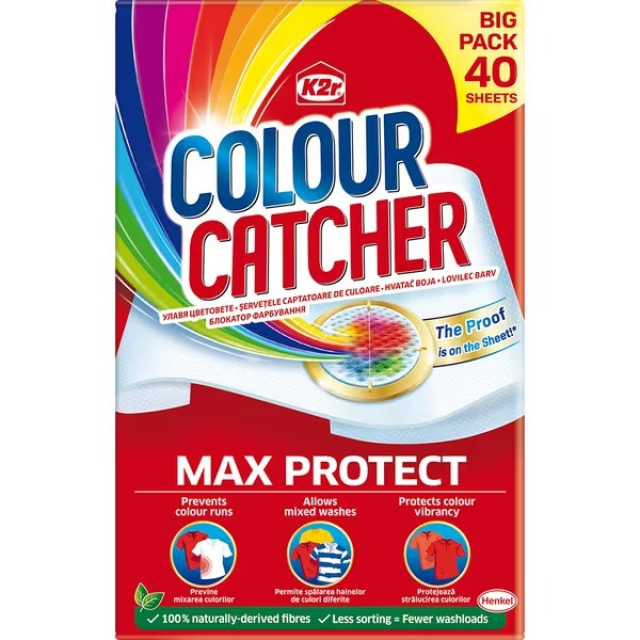 Servetele Absorbante K2R Colour Catcher 40 bucati Servetele Absorbante K2R Colour Catcher 40 bucati
