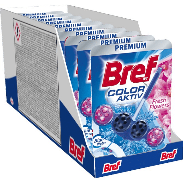 Odorizant Toaleta Bref Color Aktiv Fresh Flower 50g