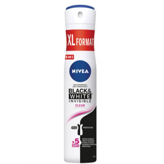 Deodorant Nivea Invisible for Black&White Clear 200 ml Deodorant Nivea Invisible for Black&White Clear 200 ml