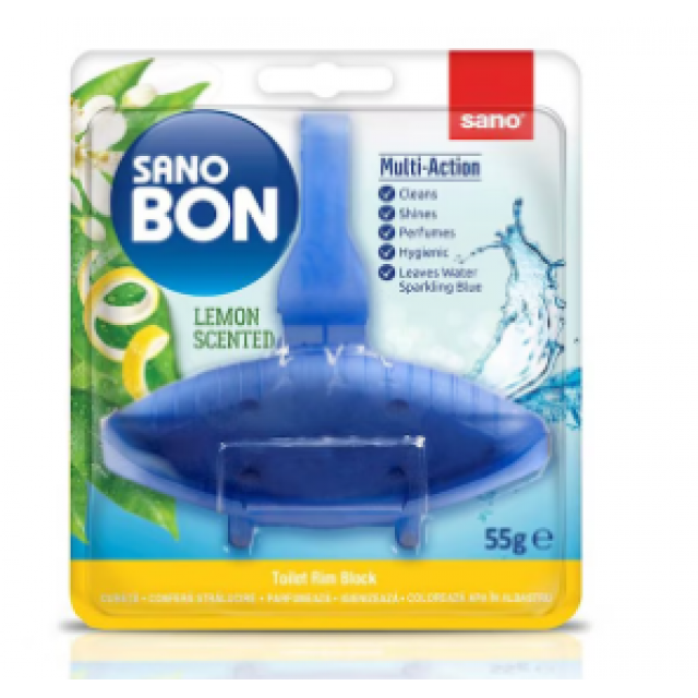 Odorizant toaleta Sano Bon Blue Lemon 55 g