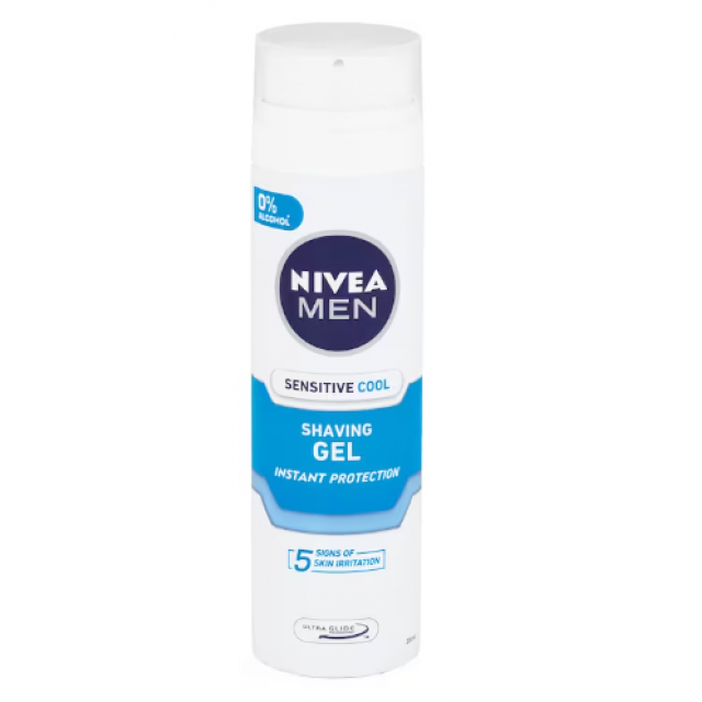 Gel ras Nivea Sensitive Cooling, 200 ml Gel ras Nivea Sensitive Cooling, 200 ml