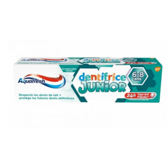 Pasta dinti Aquafresh Junior Dentifrice 6-8 years 75 ml