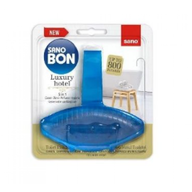 Odorizant toaleta Sano Bon Blue Luxury Hotel 5 in 1, solid, 55 g